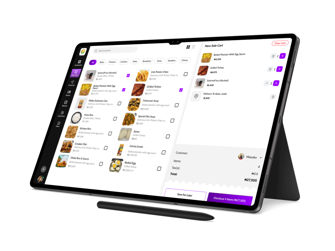 Sell with ease, from behind the counter